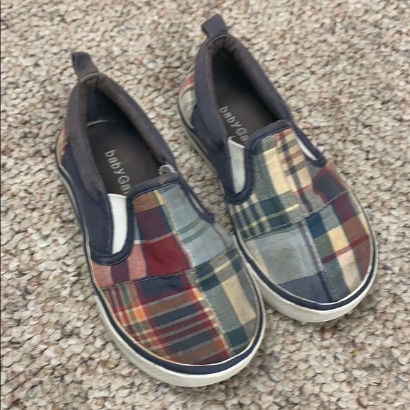 Baby Gap plaid slip on shoes - Picture 1 of 3